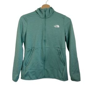 The North Face Teal Zip-Up Hoodie